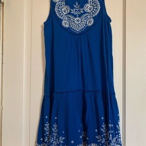 Anthropologie Wadden Embroidered Dress SZ-6